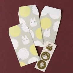 Cartes Postales Et Papier À Lettres|Maison Ghibli 6 Enveloppes & autocollants Totoro Pissenlit - Mon voisin Totoro