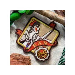 Badges|Maison Ghibli Badge broderie autocollant San - Princesse Mononoké