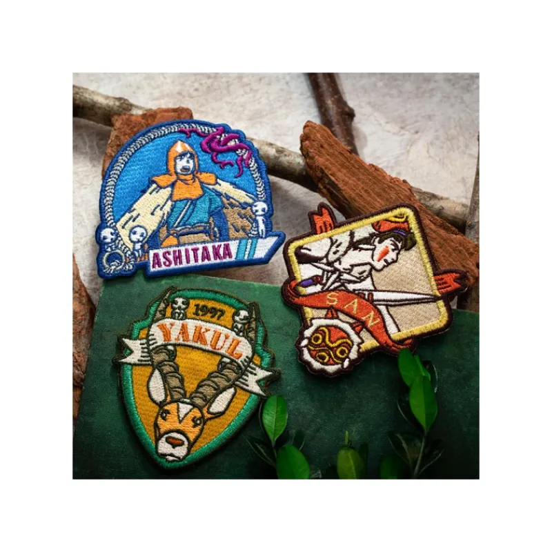 Badges|Maison Ghibli Badge broderie autocollant Yakuru - Princesse Mononoké