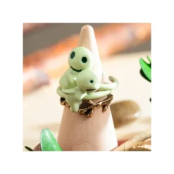 Bijoux|Maison Ghibli Bague 3 anneaux Kodama - Princesse Mononoké