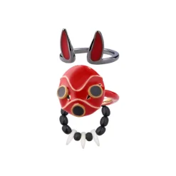 Bijoux|Maison Ghibli Bague 3 anneaux Masque de San - Princesse Mononoké
