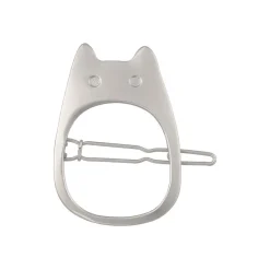 Bijoux|Maison Ghibli Bijou Barette Totoro Blanc Metal- Mon Voisin Totoro