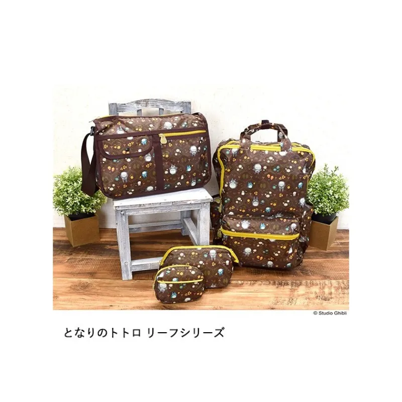Sacs|Maison Ghibli Boston Bag Totoro Feuilles - Mon Voisin Totoro
