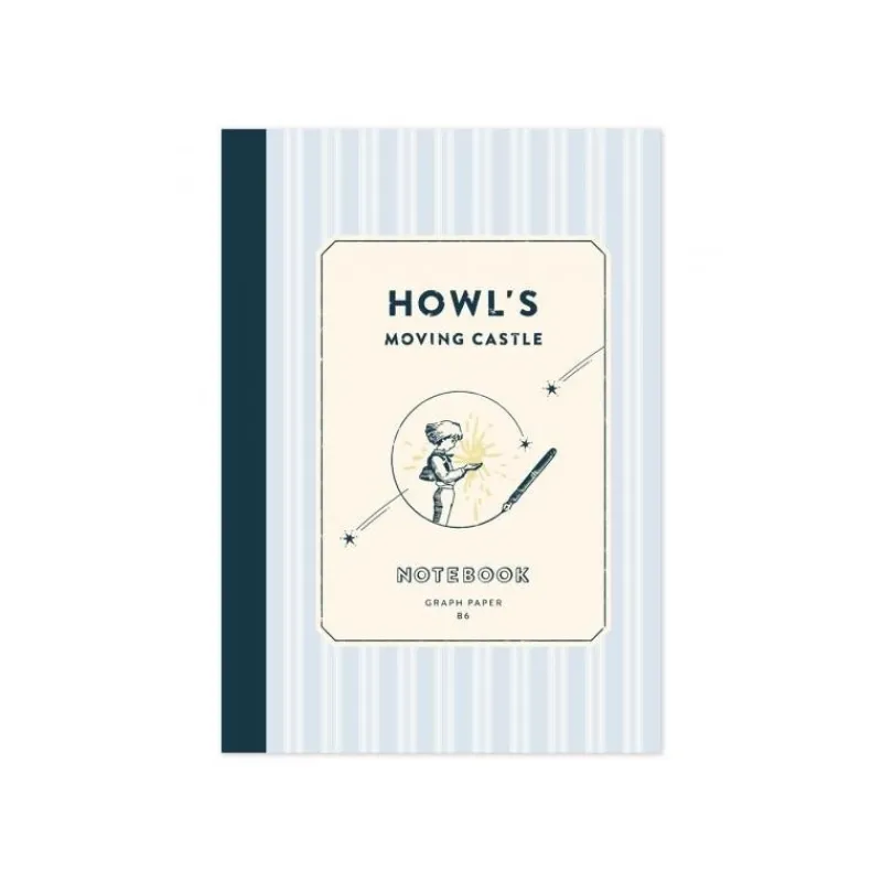 Carnets Et Cahiers|Maison Ghibli Cahier 12,8 x 18,2 Rayures - Le Château ambulant