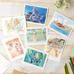 Cartes Postales Et Papier À Lettres|Maison Ghibli Carte de vœux aquarelle 24 x 15,8 cm Aburaya - Le Voyage de Chihiro