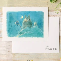 Cartes Postales Et Papier À Lettres|Maison Ghibli Carte de vœux aquarelle 24 x 15,8 cm Automne - Mon Voisin Totoro