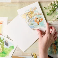 Cartes Postales Et Papier À Lettres|Maison Ghibli Carte de vœux aquarelle 24 x 15,8 cm Hiver - Mon Voisin Totoro