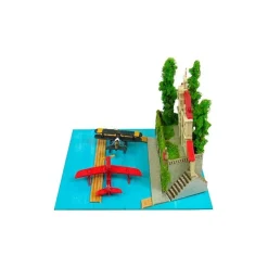Loisirs Créatifs|Maison Ghibli Diorama papier Adriano & hydravion de chasse - Porco Rosso