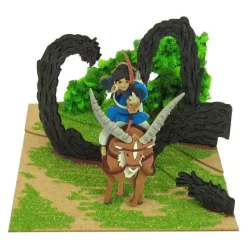 Loisirs Créatifs|Maison Ghibli Diorama papier Ashitaka en forêt - Princesse Mononoké