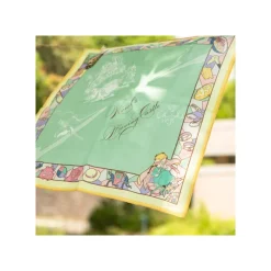 Textile|Maison Ghibli Mouchoir Chemin du vent vert foncé - Le Château ambulant