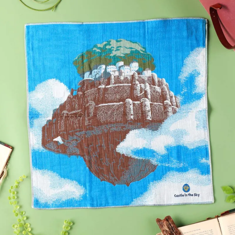 Textile|Maison Ghibli Mouchoir Imabari Laputa 40x40 cm - Le Château dans le ciel