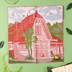Textile|Maison Ghibli Mouchoir Imabari Maison de Satsuki & Mei 40x40 cm - Mon Voisin Totor