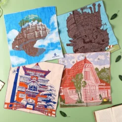 Textile|Maison Ghibli Mouchoir Imabari Maison de Satsuki & Mei 40x40 cm - Mon Voisin Totor