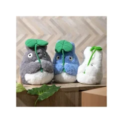 Peluches Nakayoshi|Maison Ghibli Peluche Nakayoshi Totoro Gris avec feuille - Mon Voisin Totoro