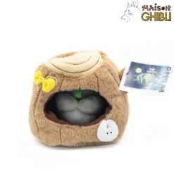 Peluches Classiques|Maison Ghibli Peluche Totoro Dans Un Tronc D'Arbre - Mon Voisin Totoro
